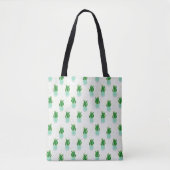 Potted Sansevieria Snake Plant Print Tote Bag (Voorkant)
