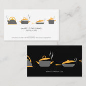 Potten en pannen | chef-kok visitekaartje (Voorkant / Achterkant)