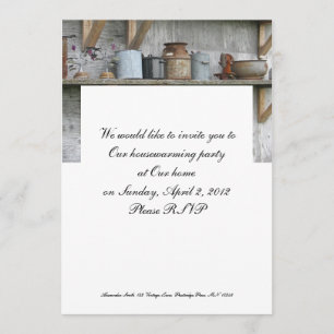 potten en pannen Housewarming Invitation Kaart