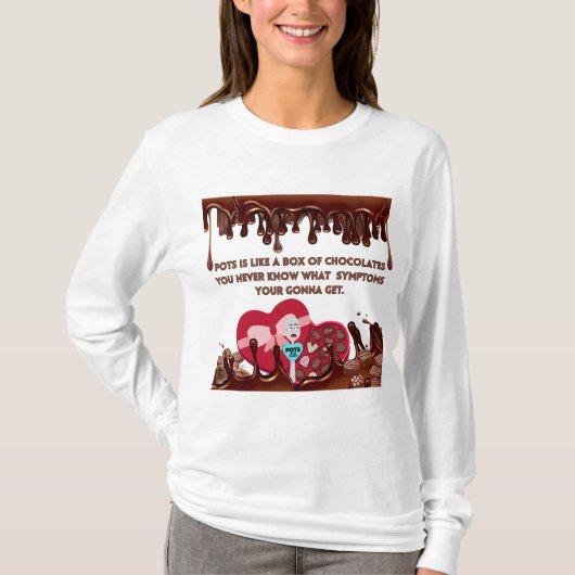 Potten is als een doos chocolade t-shirt (Voorkant)