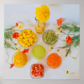 POTTEN MET KLEUREN POSTER (Voorkant)