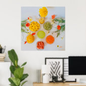 POTTEN MET KLEUREN POSTER (Thuiskantoor)