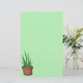 Potten Plant Briefpapier (Staand voorkant)