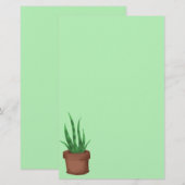 Potten Plant Briefpapier (Voorkant / Achterkant)