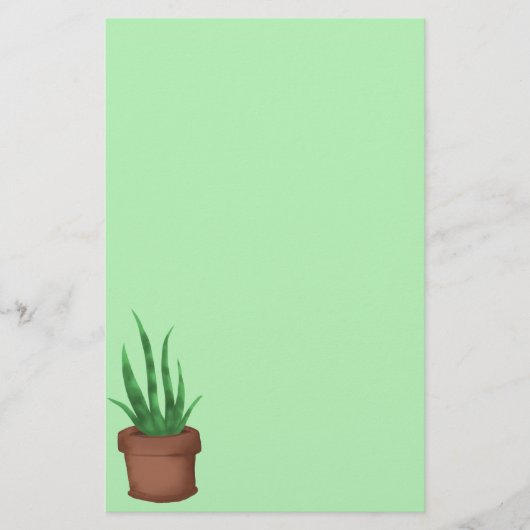 Potten Plant Briefpapier (Voorkant)