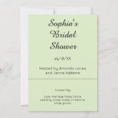 Potten Plant Bruids Groen Woord Scramble Game Kaart (Achterkant)