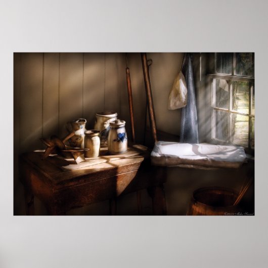 Potten - Potten in het huis van een visser Poster (Voorkant)