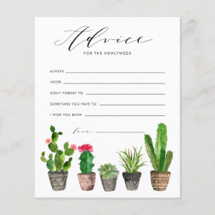 Potten Succulenten en Cactus Trouwadvies Kaart