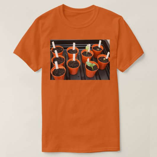 potten van zaailingen t-shirt (Design voorkant)