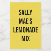 potten voor op maat voedselcontainer etiket (Enkel label)