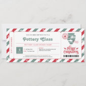 Pottenbakken Kerst Cadeaubon Kaart (Voorkant)