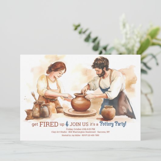 pottenbakkersfeest kaart (Staand voorkant)