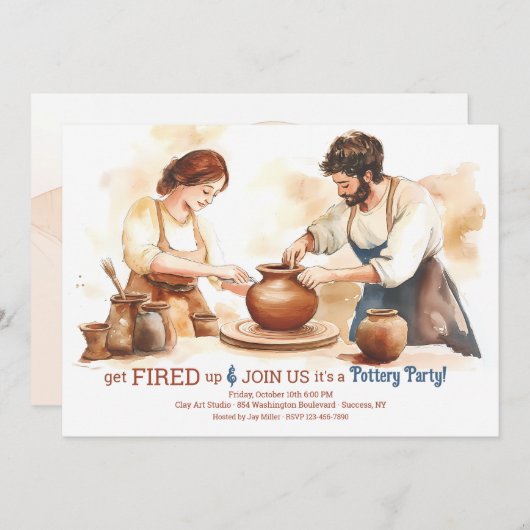 pottenbakkersfeest kaart (Voorkant / Achterkant)