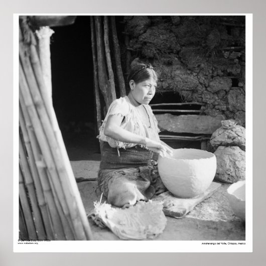 Potter ~ Amatenango del Valle, Chiapas, Mexico Poster (Voorkant)
