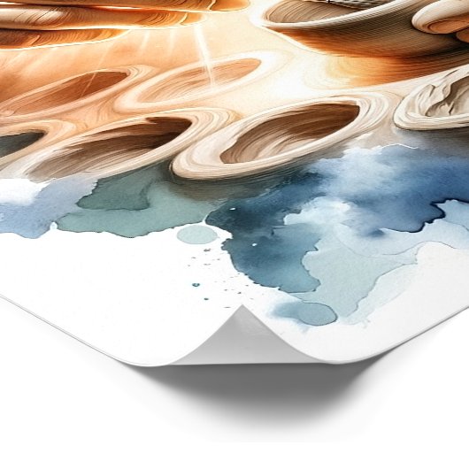 Potter en Clay Christelijk Art Poster (Hoek)