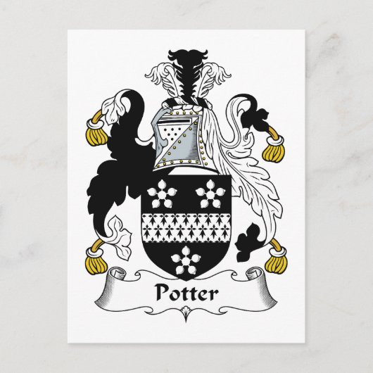 Potter Family Crest Briefkaart (Voorkant)