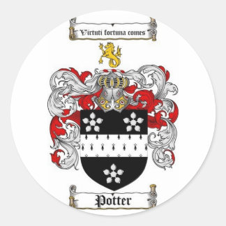 Potter Family Crest Ronde Sticker