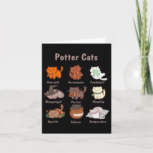 Potter katten voor kattenliefhebbers kaart (Voorkant)