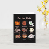 Potter katten voor kattenliefhebbers kaart (Gele Bloem)