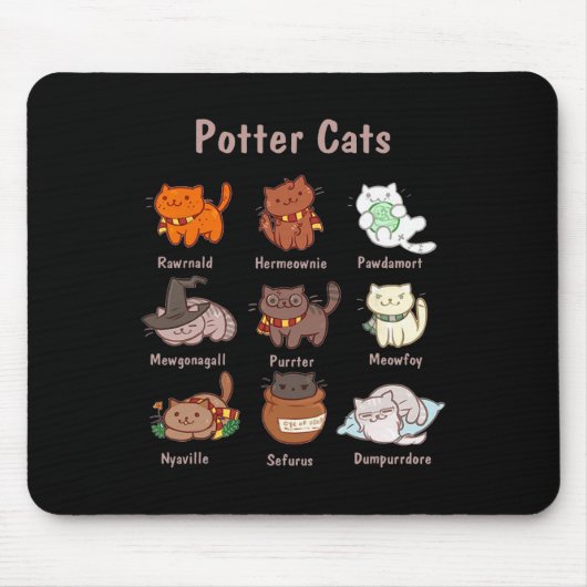 Potter katten voor kattenliefhebbers muismat (Voorkant)