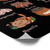 Potter katten voor kattenliefhebbers poster (Hoek)