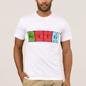 Potter periodiek table name shirt (Voorkant)