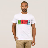 Potter periodiek table name shirt (Voorkant volledig)