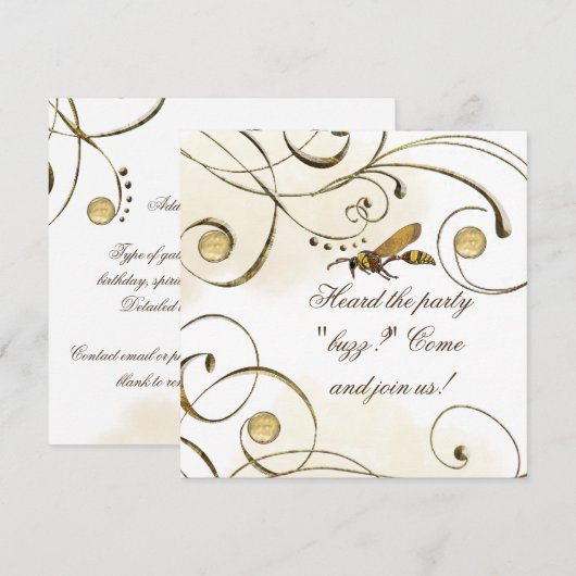 Potter Wasp Kaart (Voorkant / Achterkant)