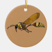 Potter Wasp Keramisch Ornament (Voorkant)