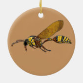 Potter Wasp Keramisch Ornament (Achterkant)