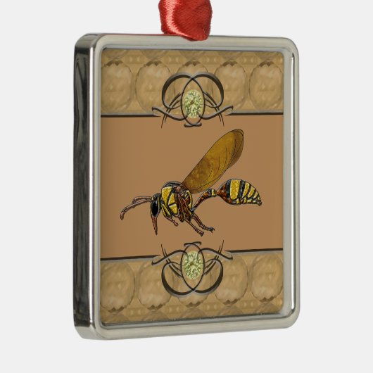 Potter Wasp Metalen Ornament (Rechts)