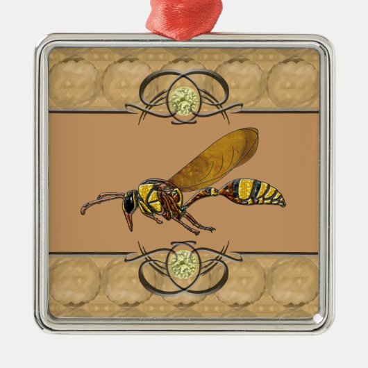 Potter Wasp Metalen Ornament (Voorkant)