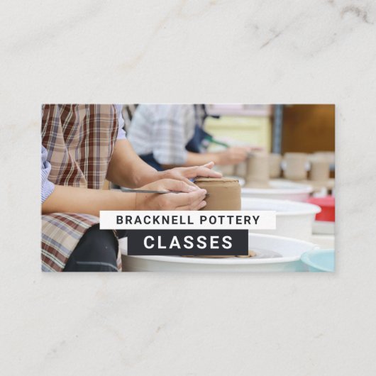 Potter Wheels, Pottery Classes, Potters Visitekaartje (Voorkant)