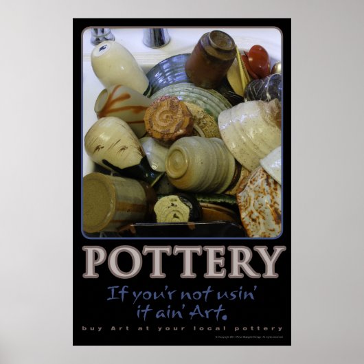 Potterie, als u niet gebruikt, is het geen kunst poster (Voorkant)