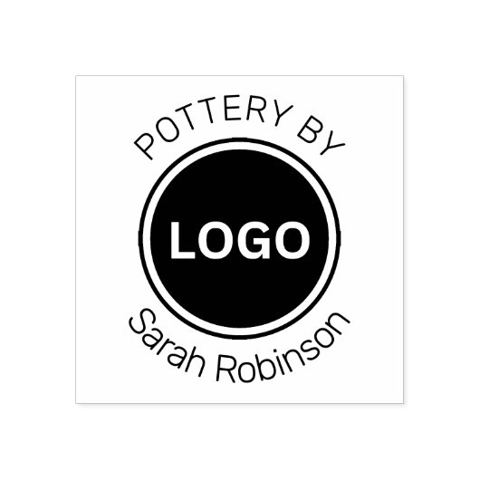 Potterij door Kromme tekst Rubberstempel (Afrduk)