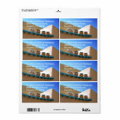 Potterij op de Muur van Adobe Etiket (Full Sheet)