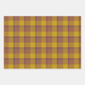 Potters Clay and Pizza Plaid Gold Brown Inpakpapier Vel (Voorkant 2)