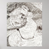 Potter's Hands en Pot Poster (Voorkant)