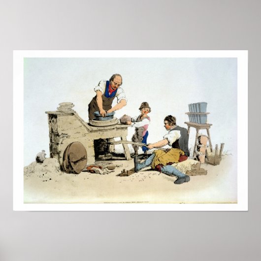 Potters, uit de uitgeverij "Costume of Great Brita Poster (Voorkant)