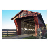 Pottersburg Covered Bridge, Ohio Foto Afdruk (Voorkant)
