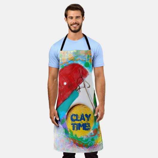 Pottery Apron Schort (Gedragen)