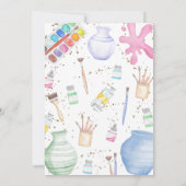 Pottery Art verjaardagsfeestje Kaart (Achterkant)