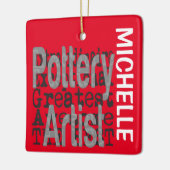 Pottery Artist Extraordinaire CUSTOM Keramisch Ornament (Links)