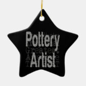 Pottery Artist Extraordinaire Keramisch Ornament (Voorkant)