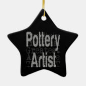 Pottery Artist Extraordinaire Keramisch Ornament (Achterkant)