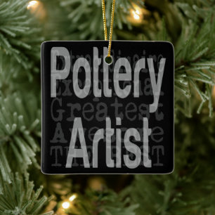 Pottery Artist Extraordinaire Keramisch Ornament