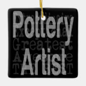 Pottery Artist Extraordinaire Keramisch Ornament (Voorkant)