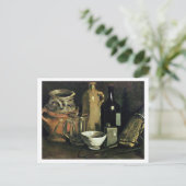 Pottery, Beer Glass & Bottle Van Gogh Fine Art Briefkaart (Staand voorkant)