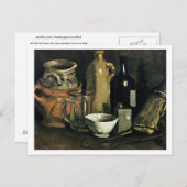 Pottery, Beer Glass & Bottle Van Gogh Fine Art Briefkaart (Voorkant / Achterkant)