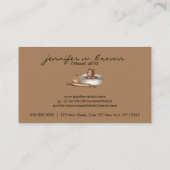 Pottery Ceramic Artist Tools Black Visitekaartje (Achterkant)